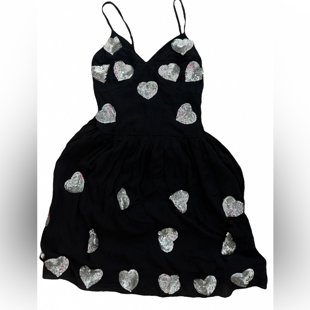 JENNY HAN XS Sequin Heart dress for Valentine’s Day Anthropologie